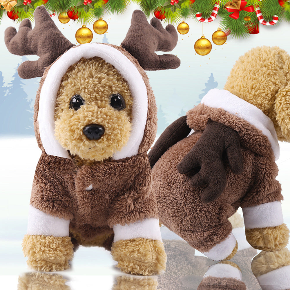 Cute Four-Legged Winter Pet Outfit