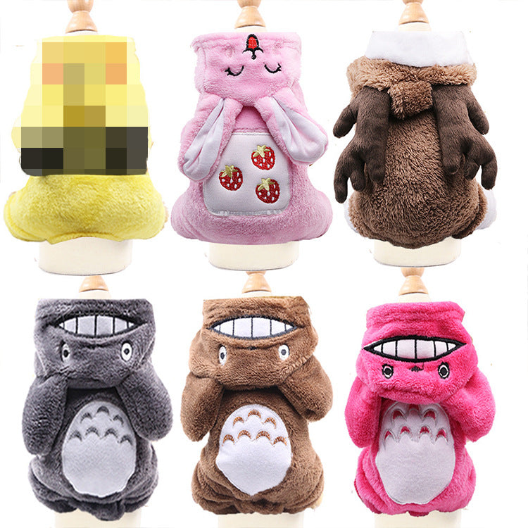 Cute Four-Legged Winter Pet Outfit