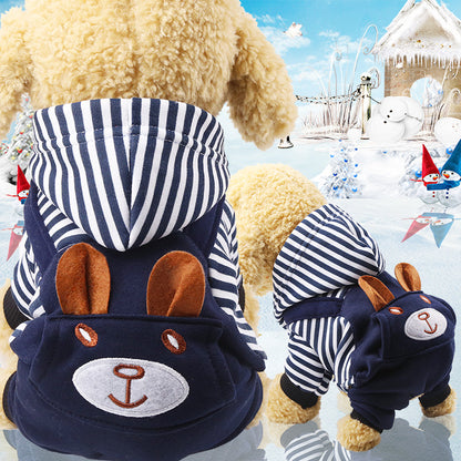 Cute Four-Legged Winter Pet Outfit
