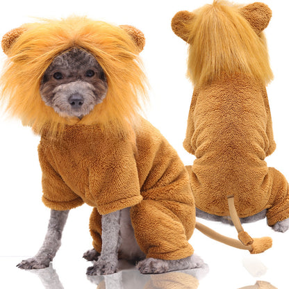 Cute Four-Legged Winter Pet Outfit