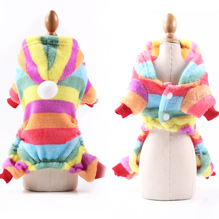 Cute Four-Legged Winter Pet Outfit