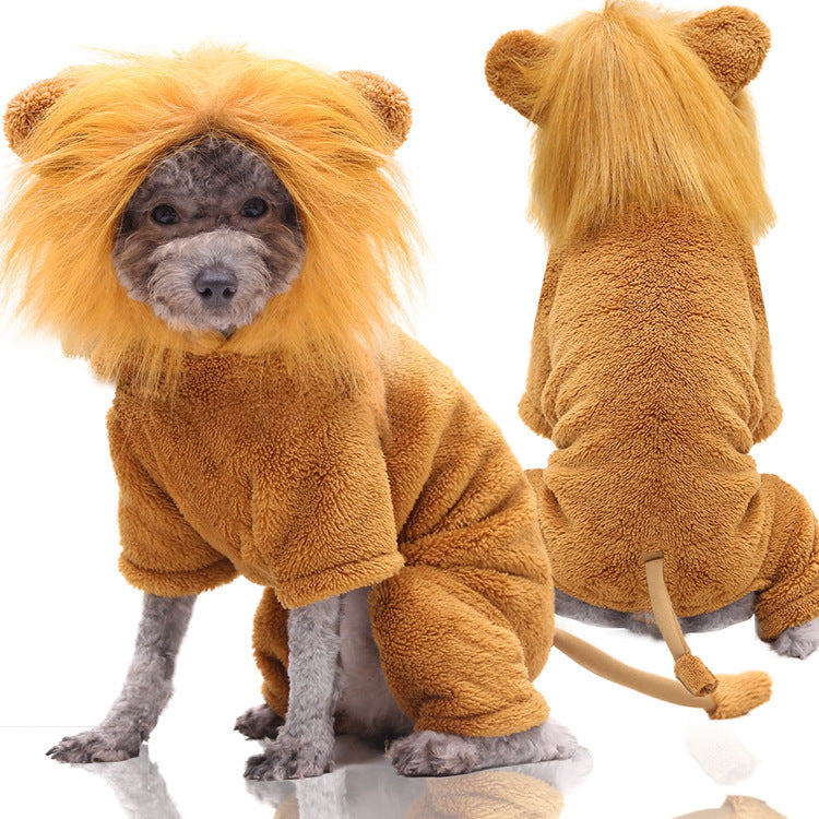 Cute Four-Legged Winter Pet Outfit