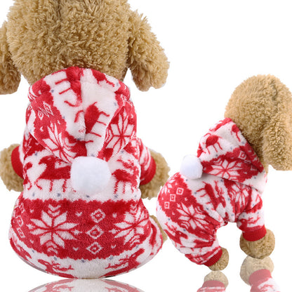 Cute Four-Legged Winter Pet Outfit