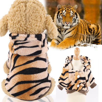 Cute Four-Legged Winter Pet Outfit