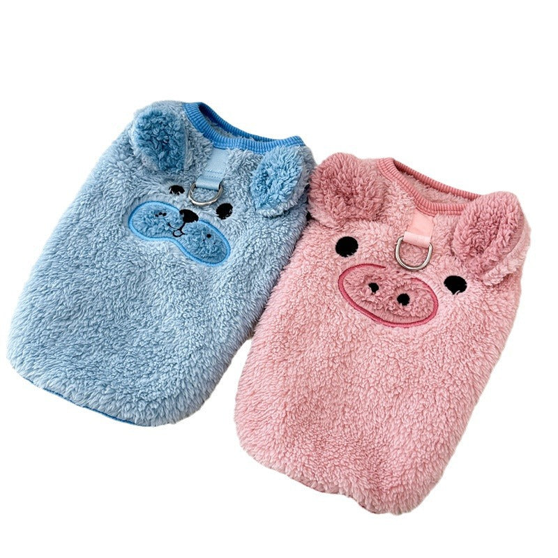 Fleece-Lined Warm Pet Vest