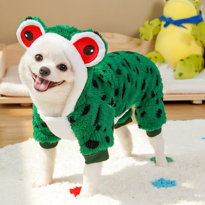 Cute Four-Legged Winter Pet Outfit