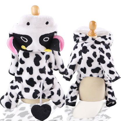 Cute Four-Legged Winter Pet Outfit