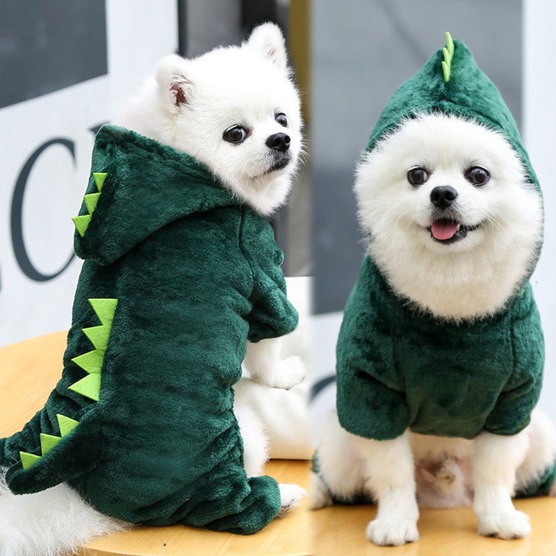 Cute Four-Legged Winter Pet Outfit