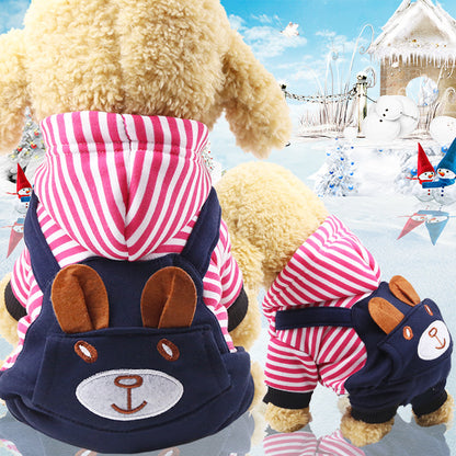 Cute Four-Legged Winter Pet Outfit