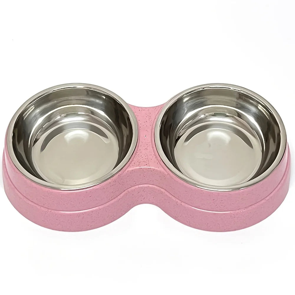 Stainless Steel Double Pet Bowl