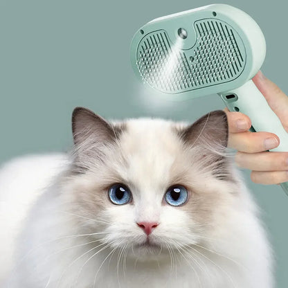 Luxury Steam Spray Pet Grooming Comb