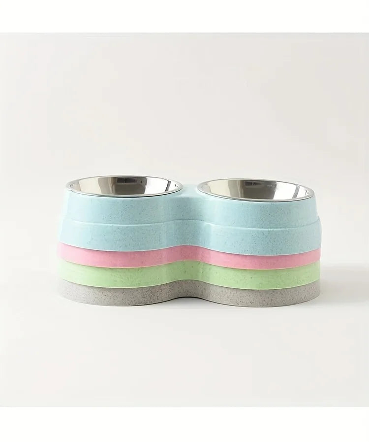 Stainless Steel Double Pet Bowl
