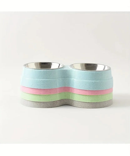 Stainless Steel Double Pet Bowl