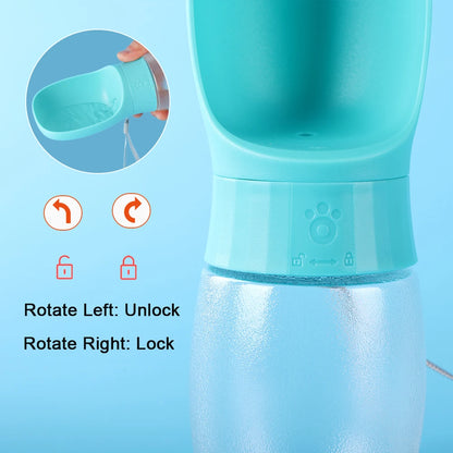 Portable Dog Water Bottle & Drinking Bowl