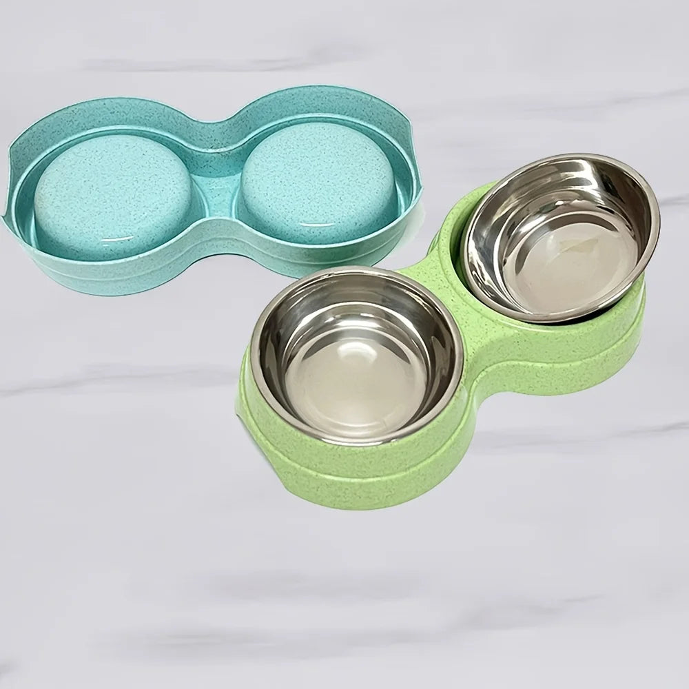 Stainless Steel Double Pet Bowl