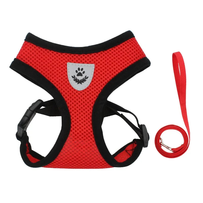 Breathable Reflective Harness & Leash Set