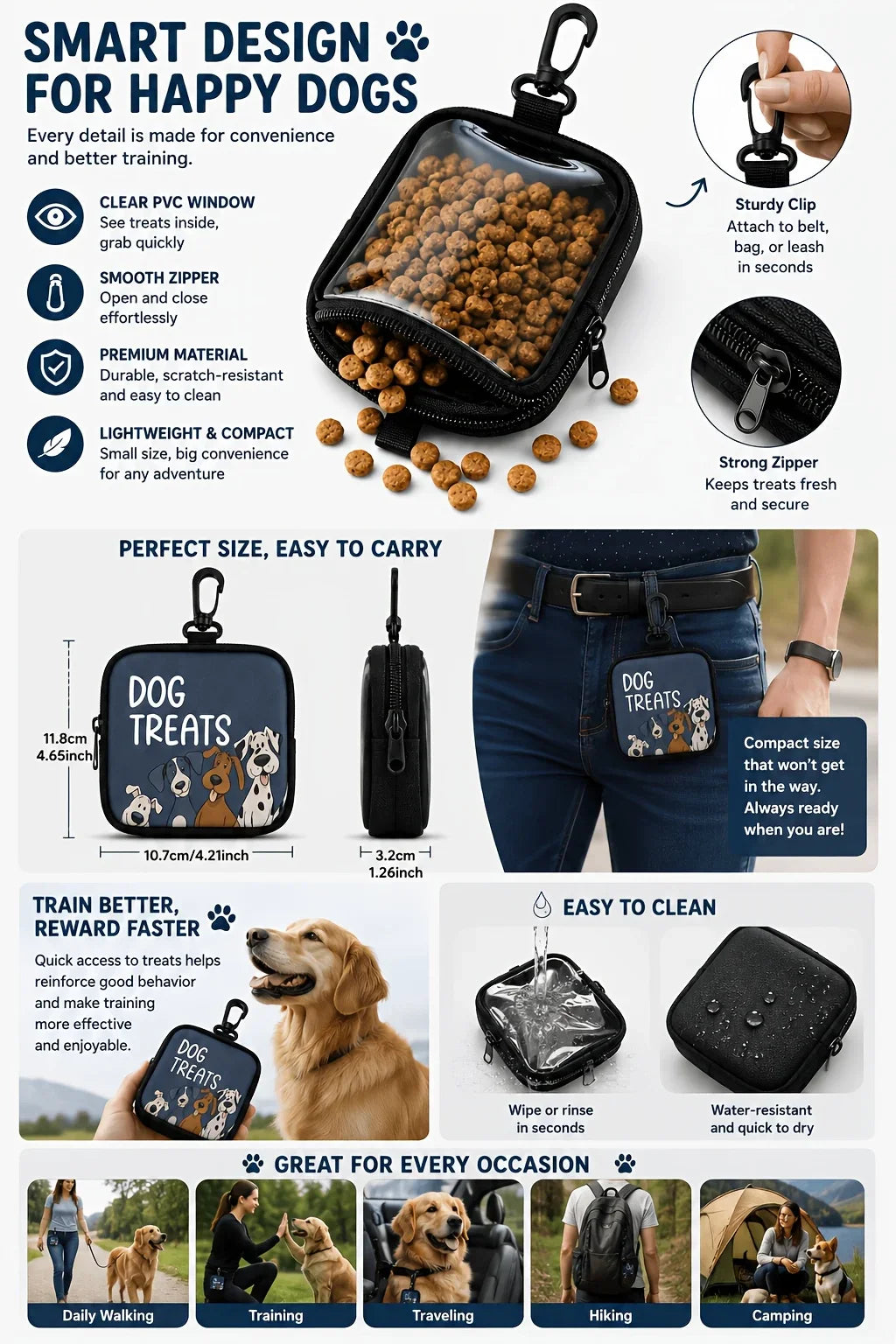 Portable Dog Training Treat Bag