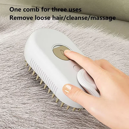 Luxury Steam Spray Pet Grooming Comb
