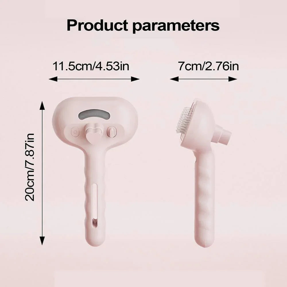 Luxury Steam Spray Pet Grooming Comb