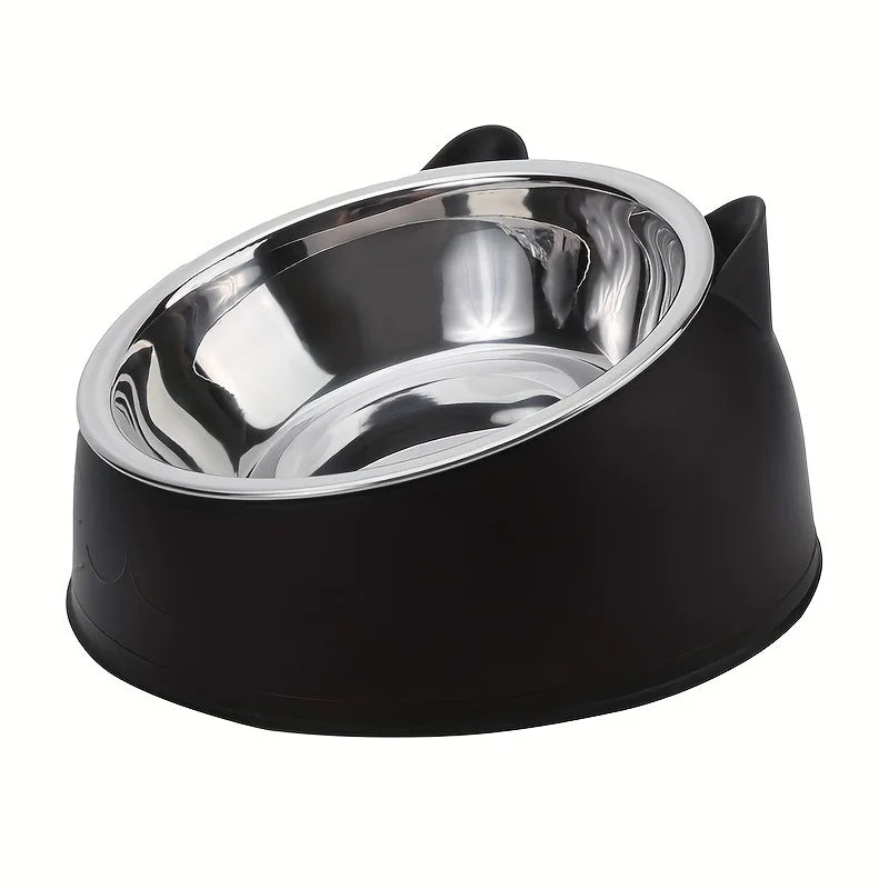 Elevated Inclined Cat Food & Water Bowl