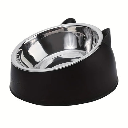 Elevated Inclined Cat Food & Water Bowl