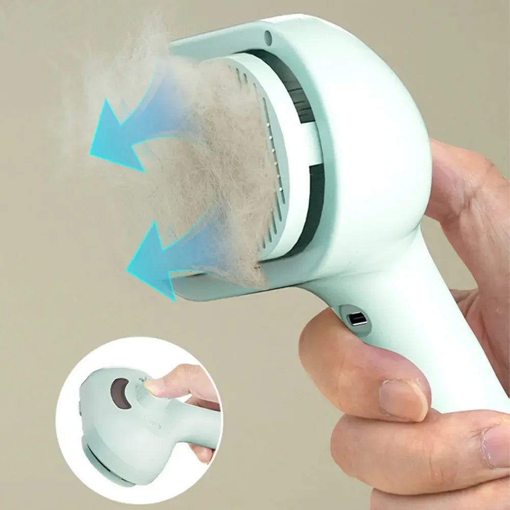 Luxury Steam Spray Pet Grooming Comb