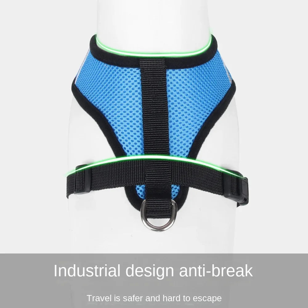 Breathable Reflective Harness & Leash Set