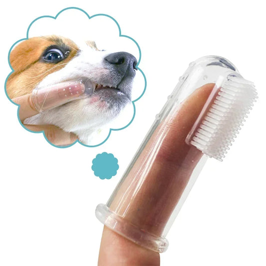 Pet Finger Toothbrush Bad Breath / Teeth Care Tool