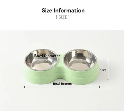 Stainless Steel Double Pet Bowl