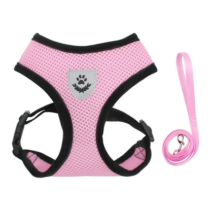 Breathable Reflective Harness & Leash Set