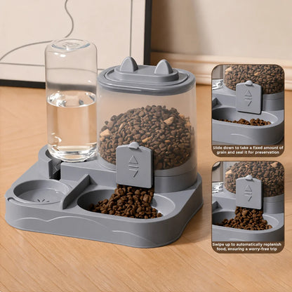 2-in-1 Automatic Gravity Feeder & Water Dispenser