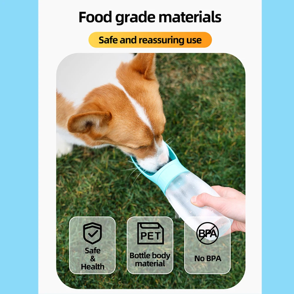Portable Dog Water Bottle & Drinking Bowl