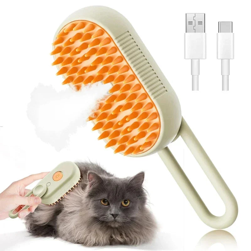 Luxury Steam Spray Pet Grooming Comb