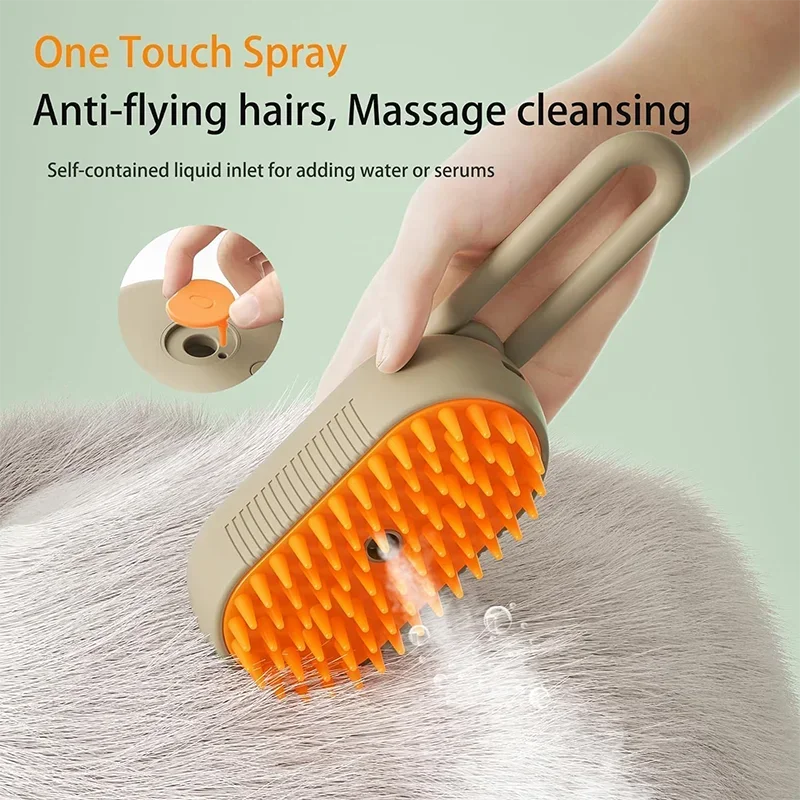 Luxury Steam Spray Pet Grooming Comb
