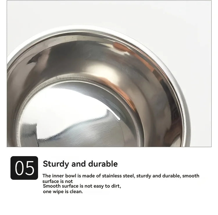 Stainless Steel Double Pet Bowl