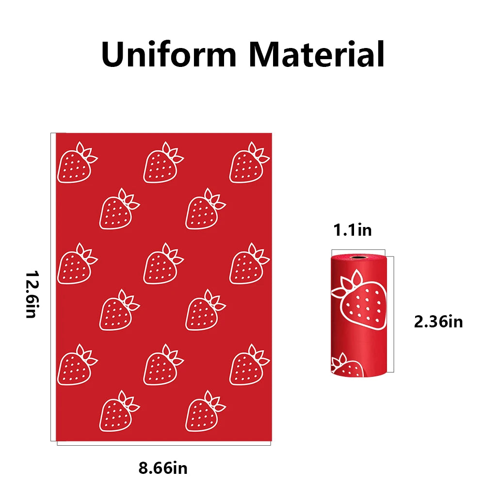Strawberry Scented Biodegradable Dog Poop Bags