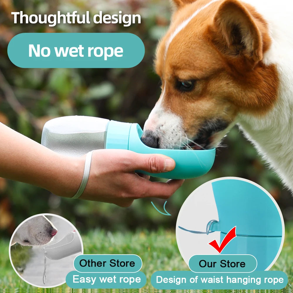 Portable Dog Water Bottle & Drinking Bowl