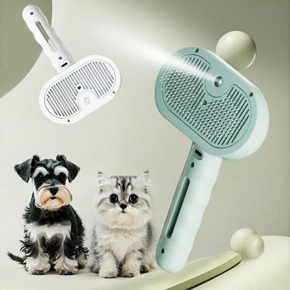 Luxury Steam Spray Pet Grooming Comb