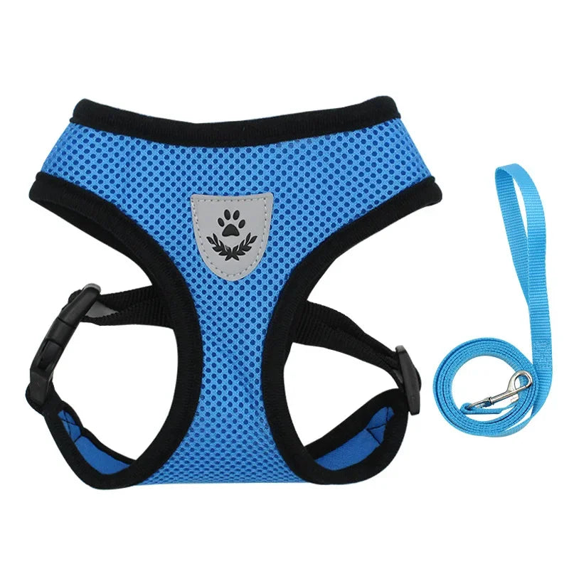 Breathable Reflective Harness & Leash Set