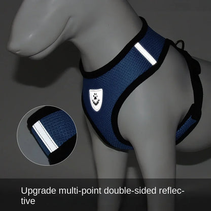Breathable Reflective Harness & Leash Set