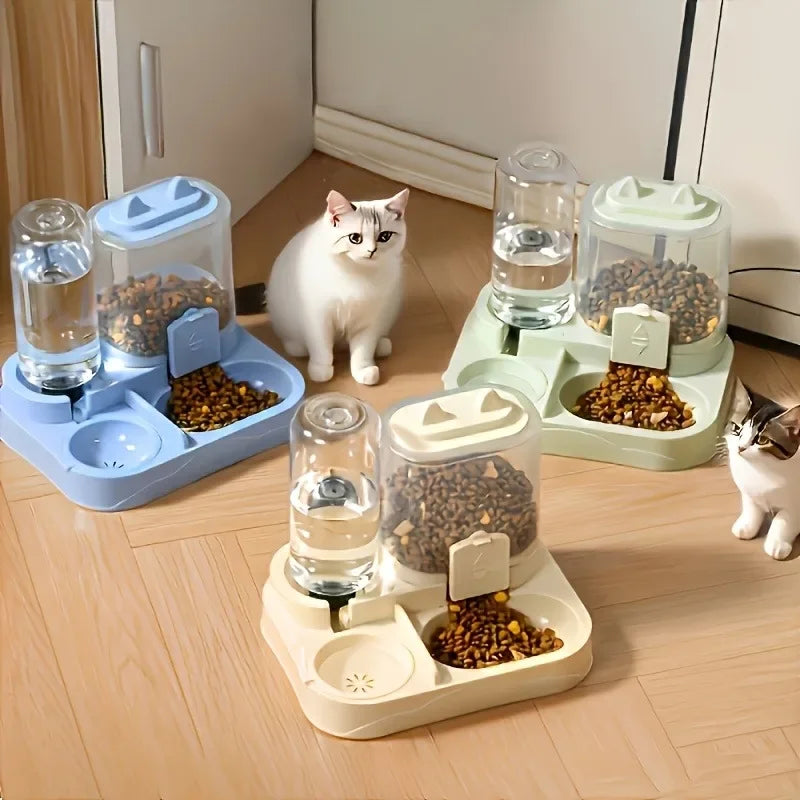 2-in-1 Automatic Gravity Feeder & Water Dispenser