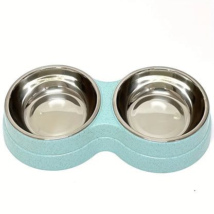 Stainless Steel Double Pet Bowl
