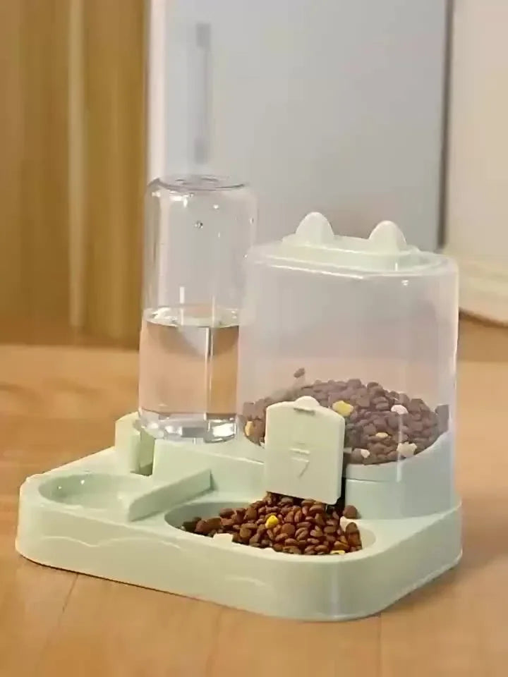 2-in-1 Automatic Gravity Feeder & Water Dispenser