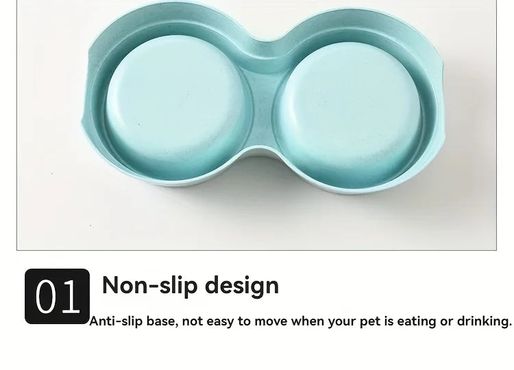 Stainless Steel Double Pet Bowl