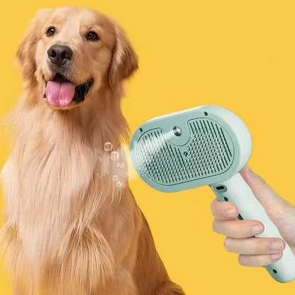 Luxury Steam Spray Pet Grooming Comb