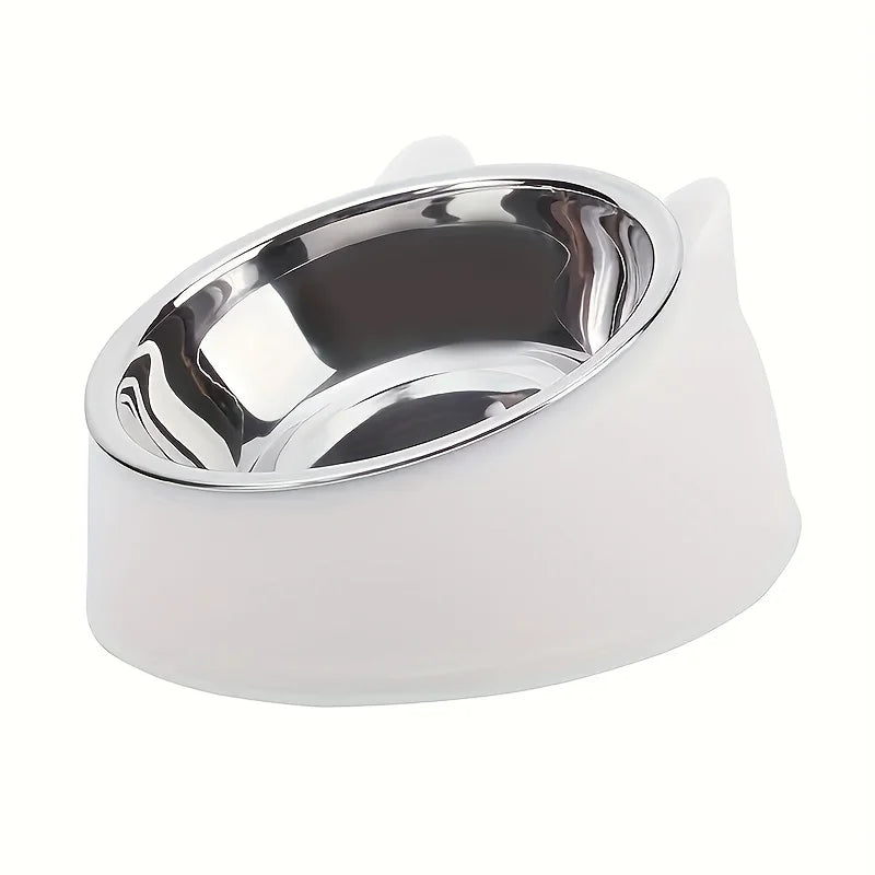 Elevated Inclined Cat Food & Water Bowl