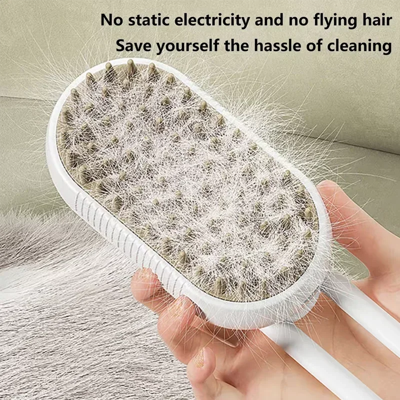 Luxury Steam Spray Pet Grooming Comb