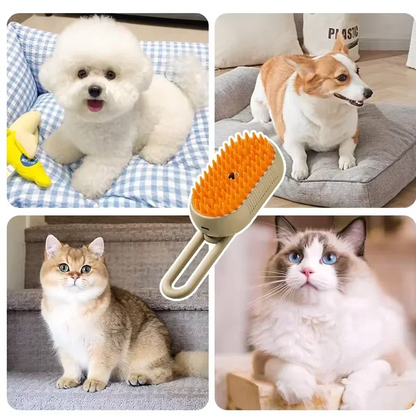 Luxury Steam Spray Pet Grooming Comb
