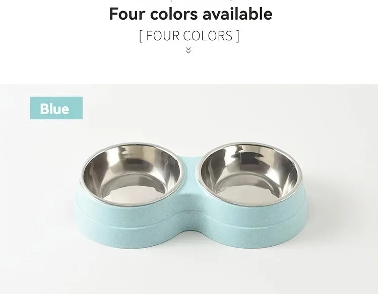Stainless Steel Double Pet Bowl