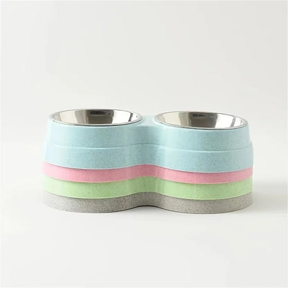 Stainless Steel Double Pet Bowl